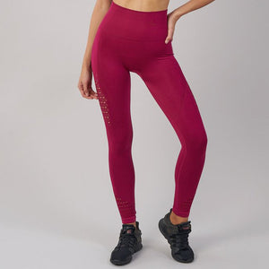 K Europe and the United States foreign trade AliExpress Amazon elastic sports fitness yoga leggings seamless stitching hollow