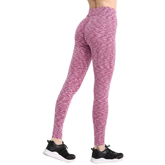 Cross-border 2018 high waist sanding hip outdoor yoga running fitness AliExpress explosion sports leggings women