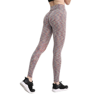 Cross-border 2018 high waist sanding hip outdoor yoga running fitness AliExpress explosion sports leggings women