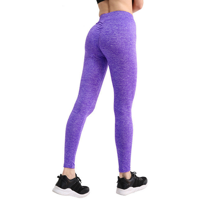 Cross-border 2018 high waist sanding hip outdoor yoga running fitness AliExpress explosion sports leggings women