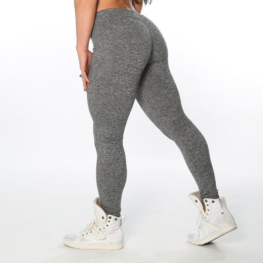 Cross-border 2018 high waist sanding hip outdoor yoga running fitness AliExpress explosion sports leggings women