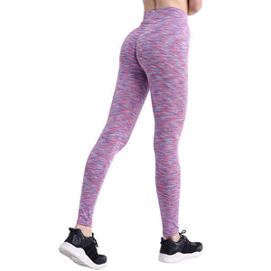 Cross-border 2018 high waist sanding hip outdoor yoga running fitness AliExpress explosion sports leggings women